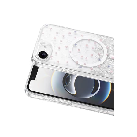Onegif Apple İphone 17e Misk Simli Magsafe Kapak - Desen 1