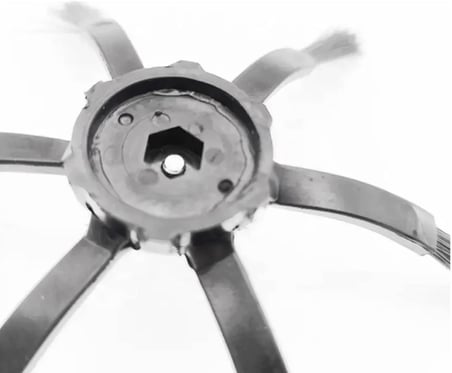 Robot Süpürge 6 Kollu Siyah Yan Fırça Roborock S7, S7 Maxv, Q5, Q7, Q7 Max, S5 Max, S6 Serisi İle Uyumlu 2 Adet