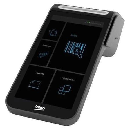 Siyah Renk Beko 400 Tr Temassız Android Pos Cihazı Gelişmiş Özellikler ile