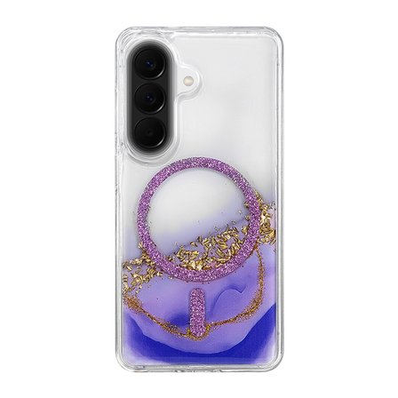 Onegif Samsung Galaxy A37 5g Lotus Simli Magsafe Kapak - Mor