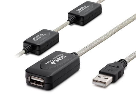 Usb Uzatma Kablosu 30 M - Silver Siyah HDX7525