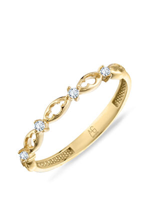 Minimal Roselia Altın Yüzük