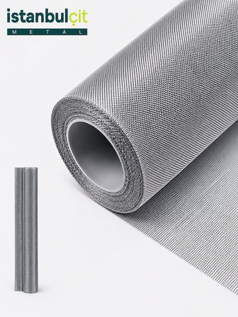 İstanbul Çit Metal 304 Paslanmaz Mesh Elek Teli 5 Mesh 1,00 mm Tel Kalınlığı 100 cm x 30 m