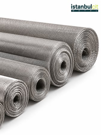 İstanbul Çit Metal 304 Paslanmaz Mesh Elek Teli 18 Mesh 0,25 mm Tel Kalınlığı 100 cm x 30 m