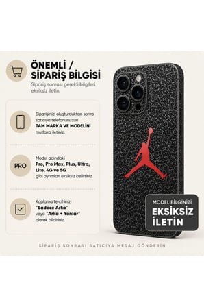 Basketbol Siyah Smaç — Tüm Telefon Modellerine Uyumlu Kaplama- Sipariş Sonrası Marka ve Modelinizi İletiniz