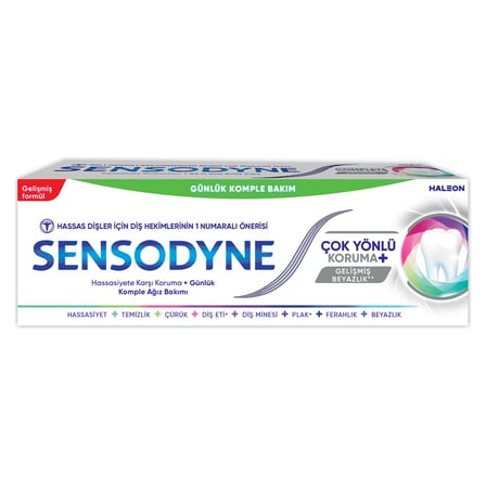 3 Adet Sensodyne Çok Yönlü Koruma Gelişmiş Beyazlık 50 Ml