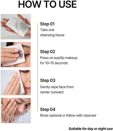 The Perfect Cleansing Tissue Plus - Tek Adımda Cilt ve Makyaj Temizleme Mendili