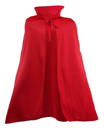 Kırmızı Renk Yakalı Pelerin 120 cm (2)
