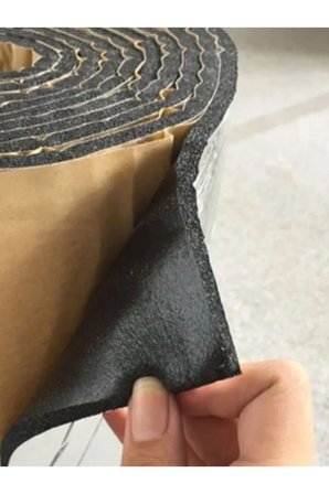 Folyolu Kauçuk Sünger 15cmx10metre 9mm Yapışkanlı Araç Oto Ses Isı Yalıtım Bandı