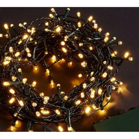 10m 100 Led Boncuk Lamba Gün Işığı Siyah Kablo Mz-18-4