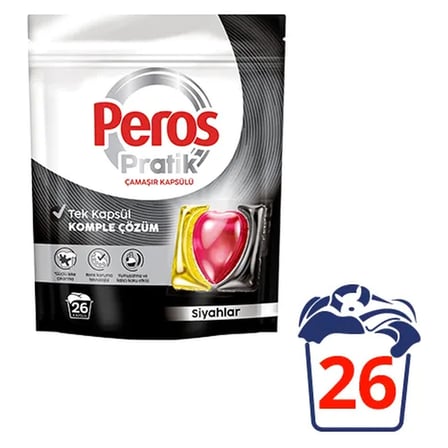 5 Adet Peros Pratik Siyahlar Çamaşır Kapsülü