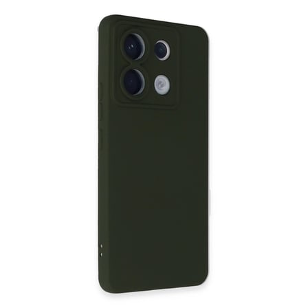 Xiaomi Redmi Note 13 Pro 5g Kılıf Nano İçi Kadife Silikon - Koyu Yeşil