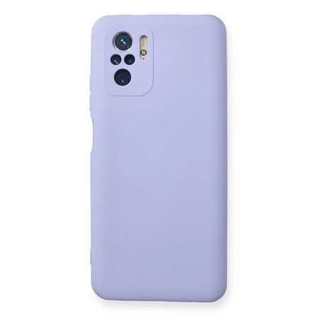Xiaomi Redmi Note 10 Kılıf Nano İçi Kadife Silikon - Lila