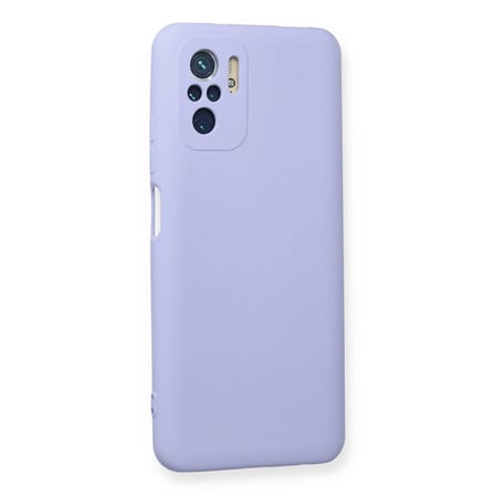 Xiaomi Redmi Note 10 Kılıf Nano İçi Kadife Silikon - Lila