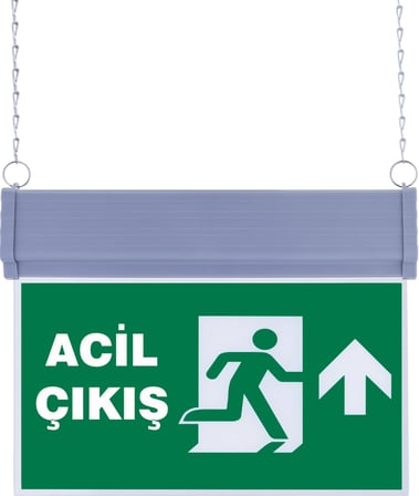 SG051-Y3 Çift Yönlü Acil Yönlendirme Armatürü (Zincirli) Acil Çıkış Yukarı
