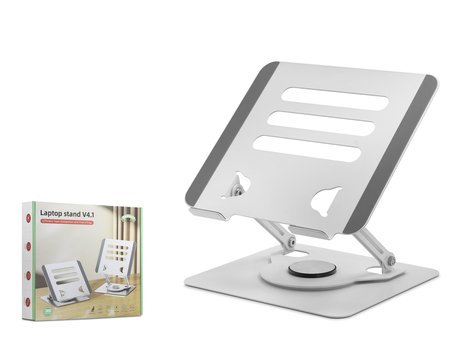 Alüminyum Alaşim 360 Derece Dönebilen Premium Laptop Standi - Silver HDX8019