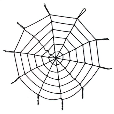 Halloween Cadılar Bayramı Örümcek Ağ Dekor Siyah 1.5 Metre (2)
