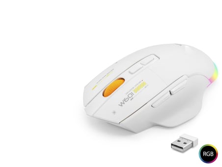 Dual Mode Kablosuz Mouse 12800 Dpi 7 Tuş Makro 1000Hz Rgb - Beyaz W601W
