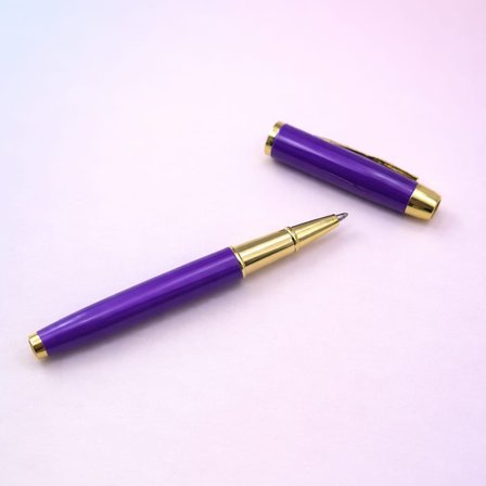Mor Metal Roller Kalem
