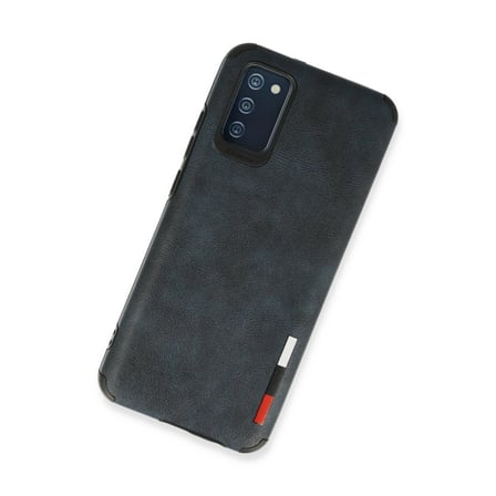 Newface Samsung Galaxy A02s Kılıf Loop Deri Silikon - Lacivert