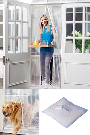 Aksu Beyaz Mıknatıslı Kapı Sinekliği 105x210Cm (2'Lİ PAKET)