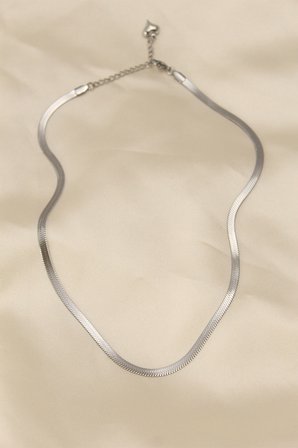 316L Çelik Silver Renk 45 cm İtalyan Zincir Model Kadın Kolye TJ-BKO5903