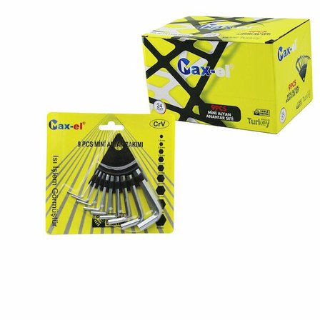 10 PARÇA  KARTLI ALYAN ANAHTAR TAKIM SETİ120MM-NO-1.5-10 (2)
