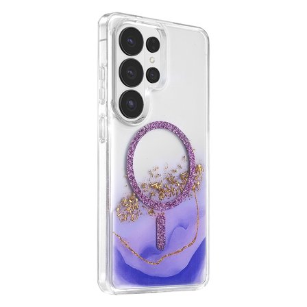 Onegif Samsung Galaxy S26 Ultra Lotus Simli Magsafe Kapak - Mor