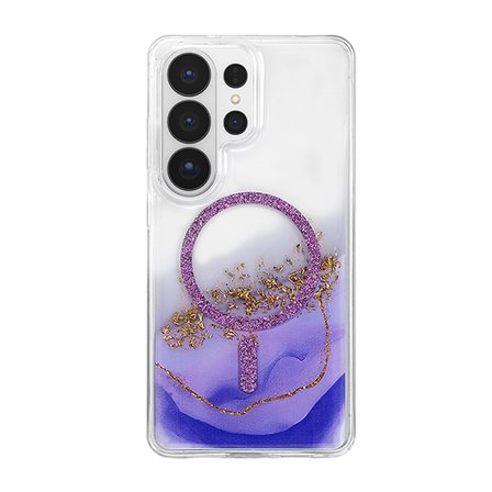 Onegif Samsung Galaxy S26 Ultra Lotus Simli Magsafe Kapak - Mor