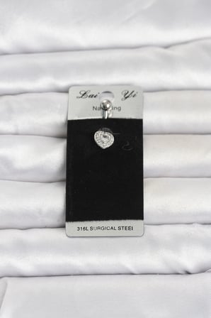 316L Cerrahi Çelik Minimal Kalp Model Göbek Piercing TJ-PR1399
