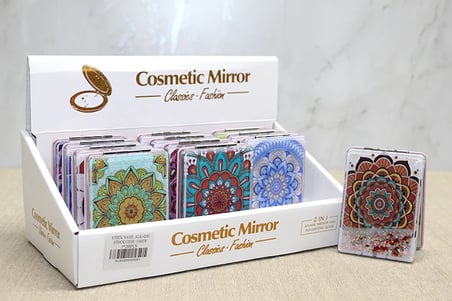 Mandala Desenli Hareketli Sulu El Aynası Alk4581