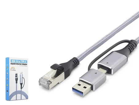 Usb 3.0 &amp; Type-C Gigabit Ethernet Adaptör - Gri HDX7876
