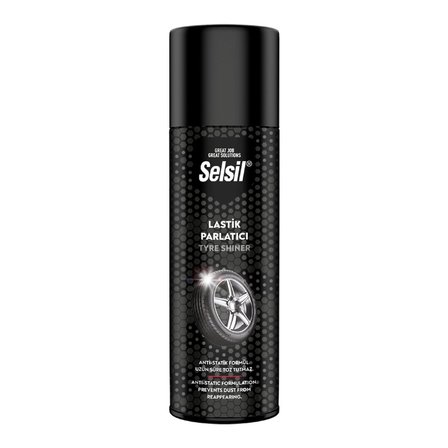 SELSİL OTO - ARAÇ LASTİK PARLATICI - TEMİZLEYİCİ SPREY 500ML (2)