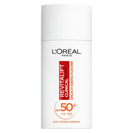 4 Adet L'Oréal Paris Revitalift Clinical Uv Gkf50+ Krem 50 Ml