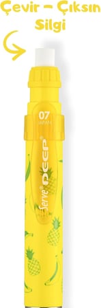 SERVE DEEP MEKANIK KURSUN KALEM 07MM FOS SARI ANANAS &amp; MUZ