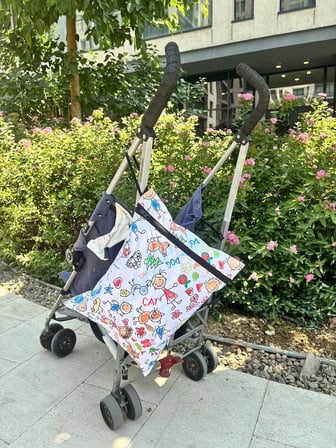 2 Adet, 30 x 35 Cm, Jungle ve 30 x 35 Cm Family Desen, Sıvı Geçirmeyen Çok Amaçlı Çanta, Ekonomik Set, Yıkanabilir