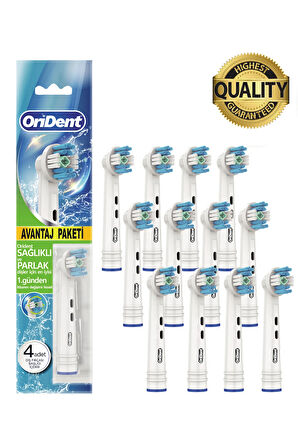 Whitening Pro Oral B Uyumlu 12 Adet Yedek Başlık - Beyazlatma Teknolojisi & Premium Quality