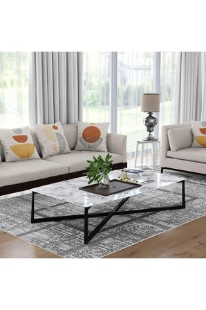 Kaymaz Taban Yıkanabilir Halı – Mutfak, Salon, Yatak Odası için Modern Dijital Baskı Halı (SLNHALI81