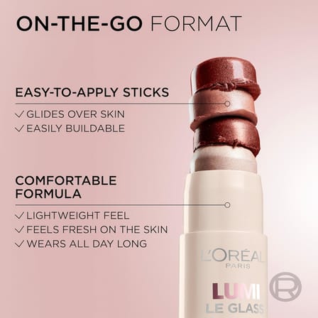 Lumi Glass Islak Bitişli Stick Aydınlatıcı - 620 Glassy Pink Ballet