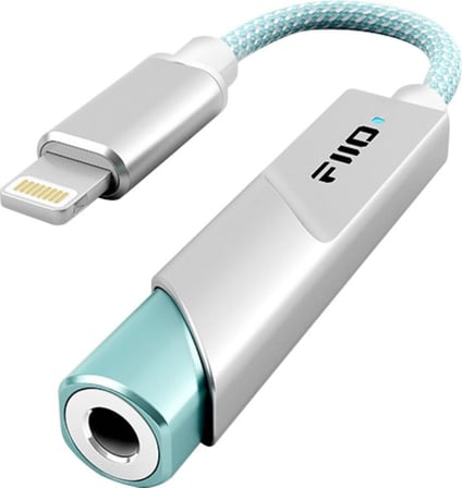 KA11 Yıldırım 3.5mm Ses Adaptörü 32bit/384 KHz, Yıldırım 3.5mm USB Dongle HiFi DAC Amplifikatör Android/iOS/Windows/Mac için (Siyah, LT)
