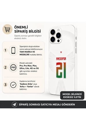 Amedspor Yeşil Kırmızı Şerit — Tüm Telefonlara Uyumlu Kaplama | Sipariş Sonrası Marka ve Modelinizi İletiniz