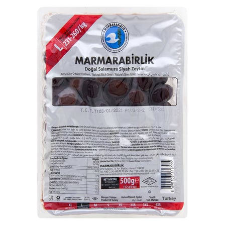 2 Adet Marmarabirlik Hiper Zeytin 500 G 231 - 260 Ad/Kg