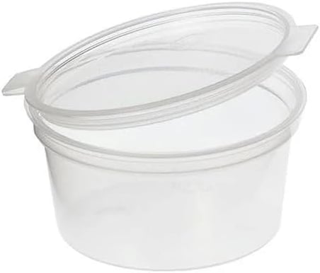 SPELT 30cc Sert Plastik Mini Kavanoz Eşya Kabı Kapaklı Küçük Ürün Kutusu Sos Kabı 50'li