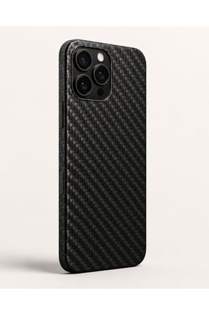 Karbon Örgü Siyah — Tüm Telefon Modellerine Uyumlu Kaplama