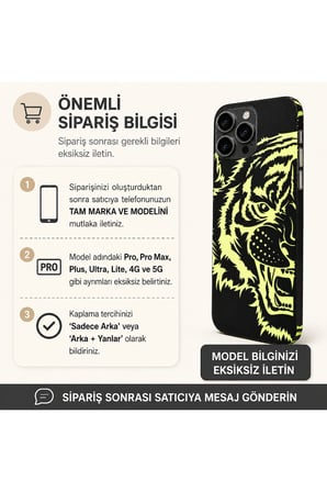 Fosfor Kaplan — Tüm Telefonlara Uyumlu Kaplama | Sipariş Sonrası Marka ve Modelinizi İletiniz