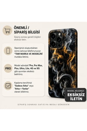 Duman Altın — Tüm Telefon Modellerine Uyumlu Kaplama- Sipariş Sonrası Marka ve Modelinizi İletiniz