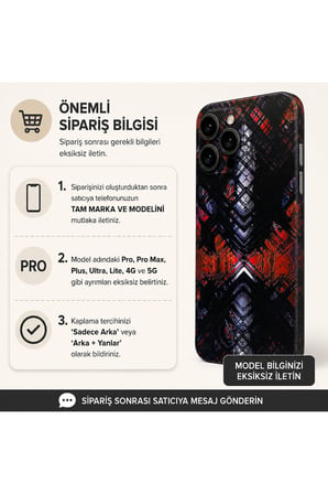 Neon Kızıl Devre — Tüm Telefonlara Uyumlu Kaplama | Sipariş Sonrası Marka ve Modelinizi İletiniz