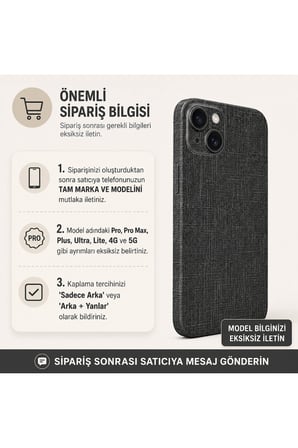 Antrasit Kot — Tüm Telefonlara Uyumlu Kaplama | Sipariş Sonrası Marka ve Modelinizi İletiniz
