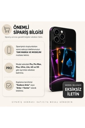 Neon Aslar — Tüm Telefon Modellerine Uyumlu Kaplama- Sipariş Sonrası Marka ve Modelinizi İletiniz
