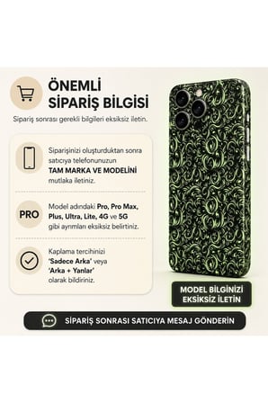 Fosforlu Gece Barok — Tüm Telefonlara Uyumlu Kaplama | Sipariş Sonrası Marka ve Modelinizi İletiniz